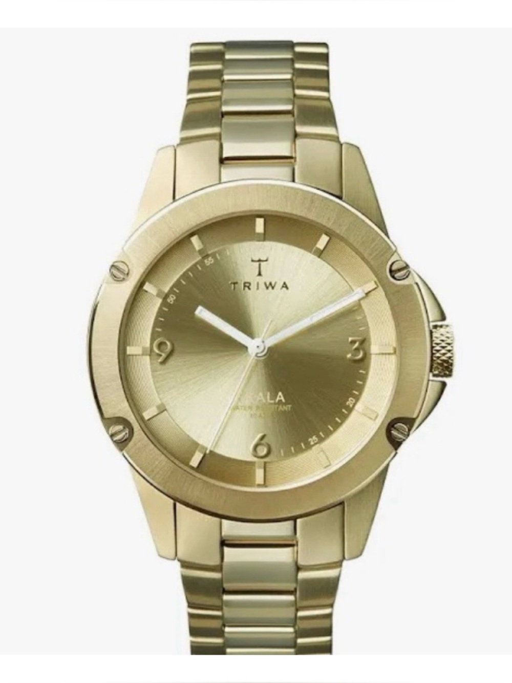 NWOT** Anthropologie TRIWA Skala Unisex Watch In. Champagne Gold **Needs Battery